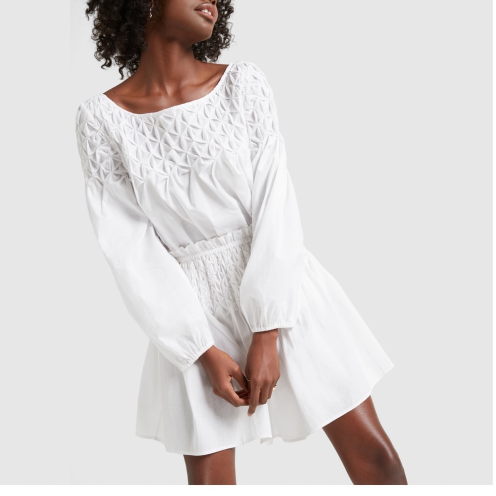 Merlette Songes Smocked Yoke Blouse